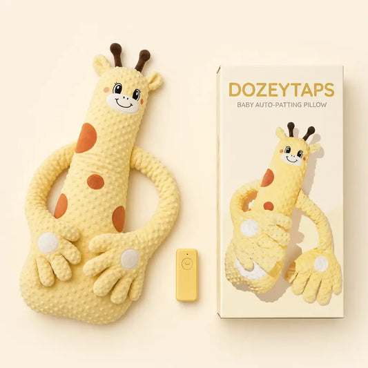 DozeyTaps™ Baby Auto-Patting Giraffe Pillow